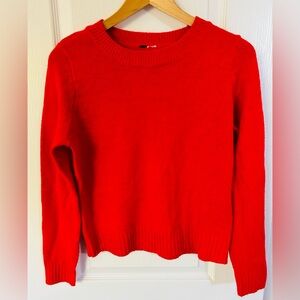 Gap red crew neck sweater